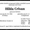 Kieltsch Hilda 1908-1988 Todesanzeige